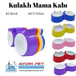 Chat  Kulaklı İkili Mama Kabı 