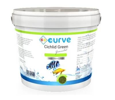 Curve Cichlid Green Granules Ciklet Balık Yemi Kova 3 kg - 1