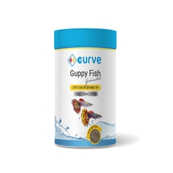 Curve Guppy Fish Granül Lepistes Balık Yemi 100 ml