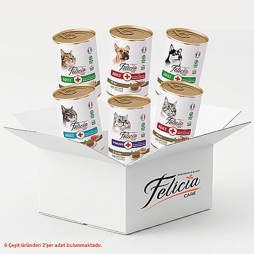 Felicia Kedi-Köpek Konservesi Mix 400gr*12li