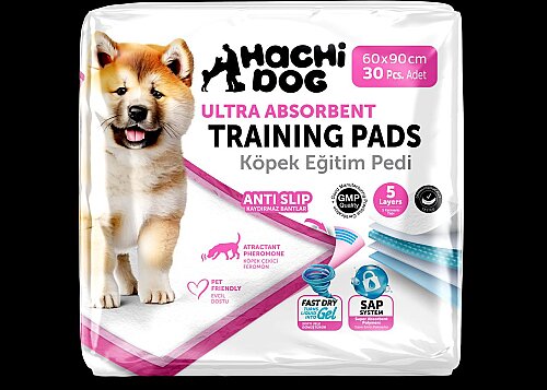 Hachi Köpek Eğitim Pedi Bantlı 60x90 cm 30 lu