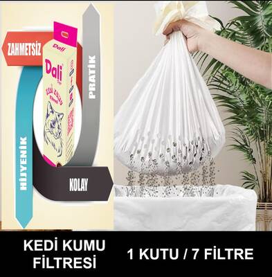 Dali Pet Elekli Kedi Kumu Torbası 7 li - 1