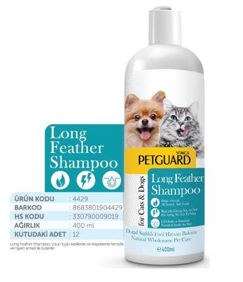 Petguard Uzun Tüy Kedi&Köpek Şampuanı 400ml - 1